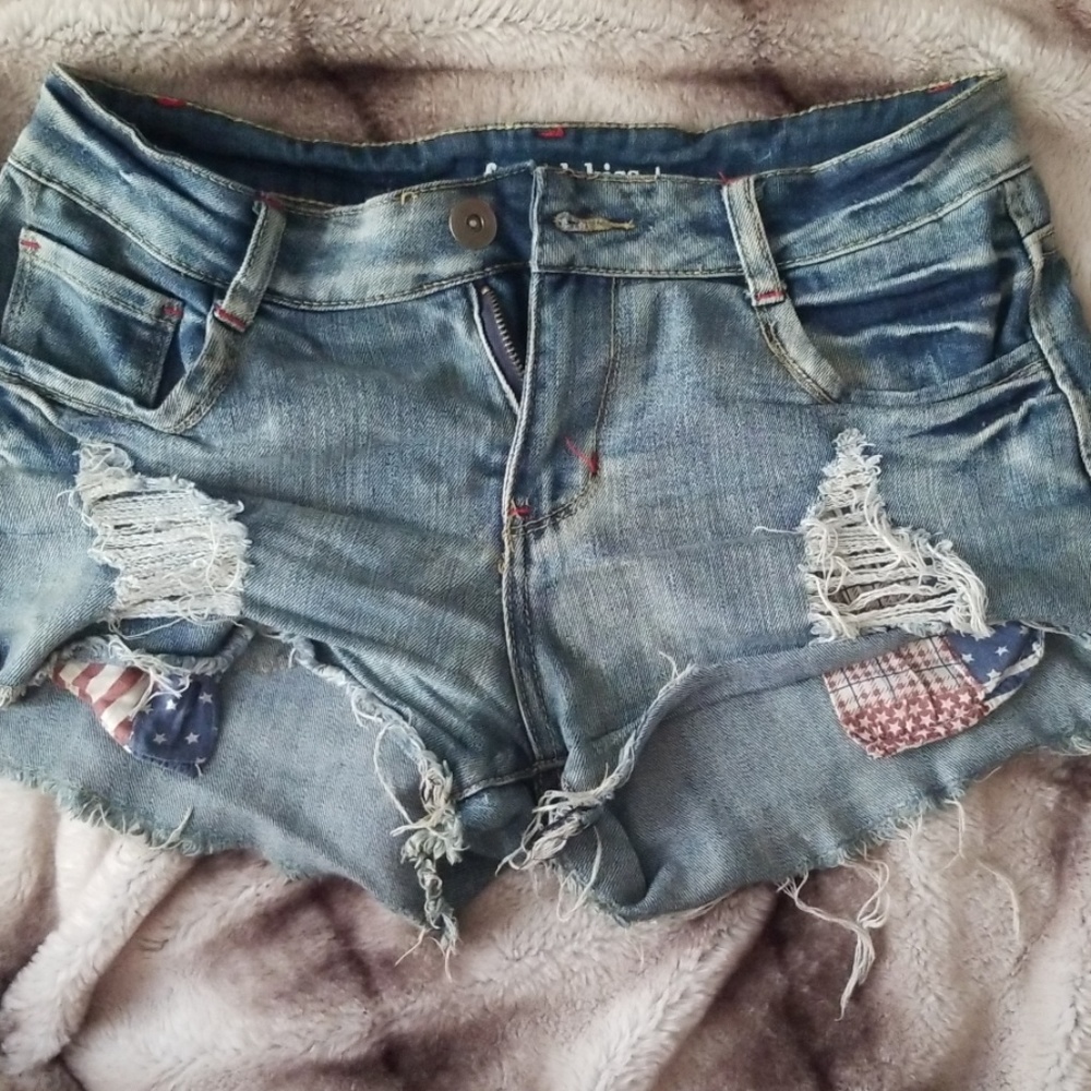 Distressed Jean Shorts